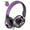 Black & Purple, variant on Seenda Kids Headphones, Wired Headphones for Kids On-Ear with Microphone, Foldable Stereo Tangle-Free Headphones for Girls Boys School Travel