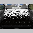 thumbnail image 3 of Chririnla Halloween Rear Bench Seat Covers with Bat Cobweb Pattern, Comfortable Waterproof Stretch Protectors for SUV Truck Auto Interior (2 Pack), 3 of 4