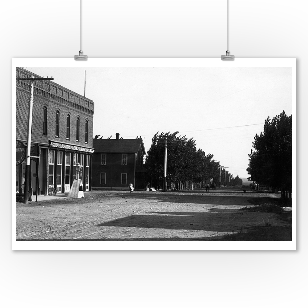 Wheatland, Wyoming Street Scene Photograph (9x12 Art Print, Wall
