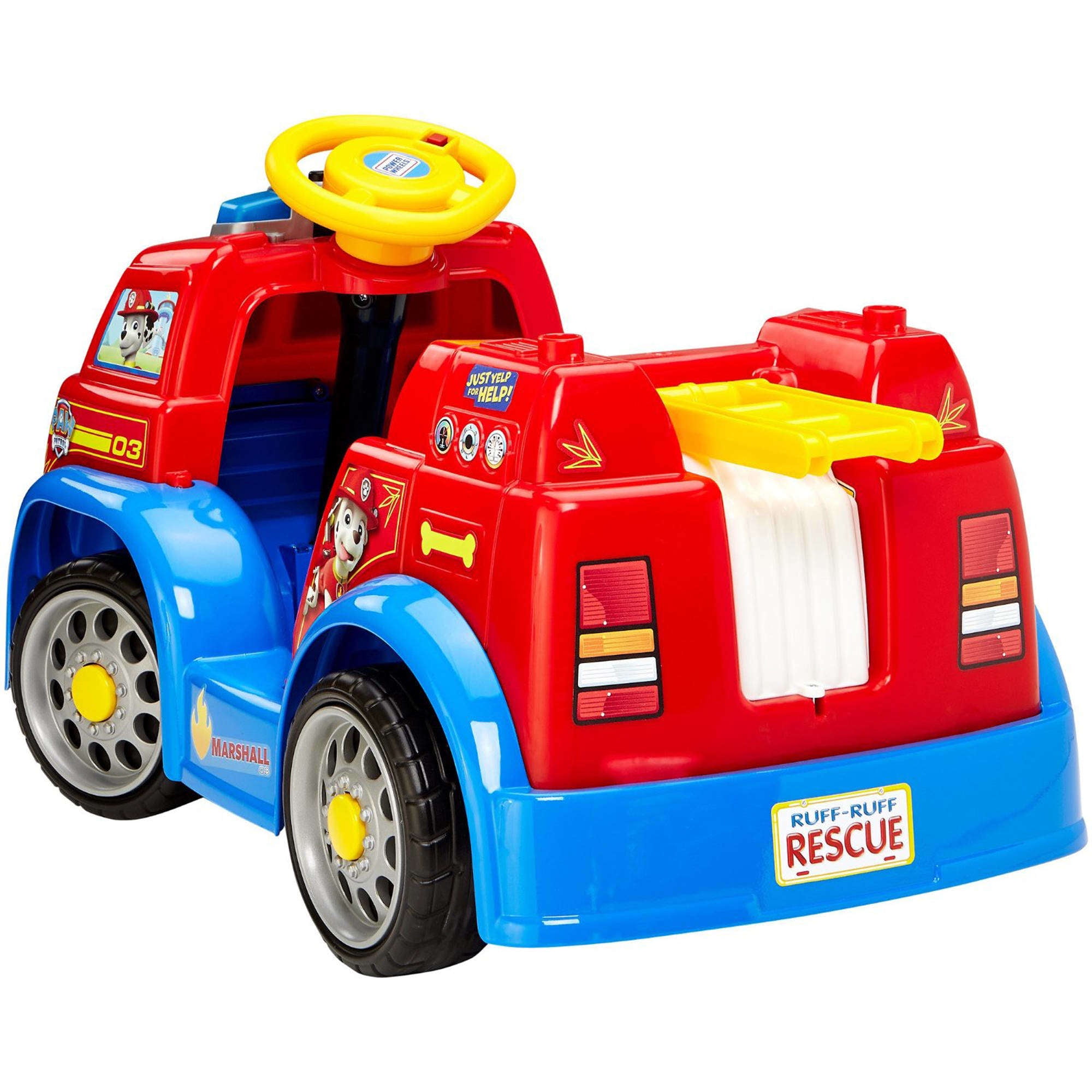 paw patrol fire truck battery