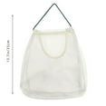 thumbnail image 4 of Huayishang Storage Rack Hanging Vegetable and Fruit Storage Bag Kitchen Sundries Hanging Wall Type Polyester Breathable Storage Net Bag, Kitchen Essentials Clearance Sale White, 4 of 5