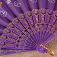 thumbnail image 4 of CSChome Bronzing Butterflies Folding Fan Bronzing Butterflies Folding Hand Fan: Elegant Tassel, Catwalks Dance Performance Props, 4 of 7