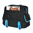 thumbnail image 4 of Olympia U.S.A. Fashion Rolling Tote Bag Small Carry-On Luggage, Black/Blue, 4 of 6
