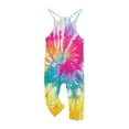 thumbnail image 2 of Odeerbi Teen Girls Summer Jumpsuit Tie-dye Bib Overalls Casual Sleeveless Rompers Long Pants with Pockets 5-14 Years Multicolor, 2 of 6