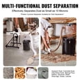 thumbnail image 5 of VEVOR Cyclone Dust Separator, 4" Retrofit Cyclone Separator for Dust Collectors, ABS Dust Deputy With 2" Hole O.D. Connector & Hose for Wet/Dry Shop Vacuums, Fits 5-10 Gallon Tank (Tank Exclude), 5 of 9