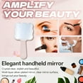 thumbnail image 4 of RAGUPEL Hand Mirrors with Handle,Wave Mirror with Hidden Comb 7.9"*4"*0.4" Handheld Mirror,Single Tulip Print Hand Held Mirror,Style4, 4 of 7
