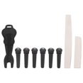 thumbnail image 4 of Kit de pasadores de puente de guitarra accesorios de guitarra fáciles de quitar Kit de pasadores de puente de tuerca de sillín con sillín para guitarristas para amantes de la ANGGREK Otros, 4 of 8