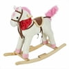 Best Choice Products Plush Rocking Horse Pony Ride On Toy w/ Sounds - White