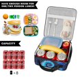 thumbnail image 5 of Blue and Black Tie Dye Pattern Insulated Lunch Bag Teens,Lunch Box for Men Women for Work,Picnic or Travel,10.2x9.5x4.3 Inches,8 Can Capacity, 5 of 6