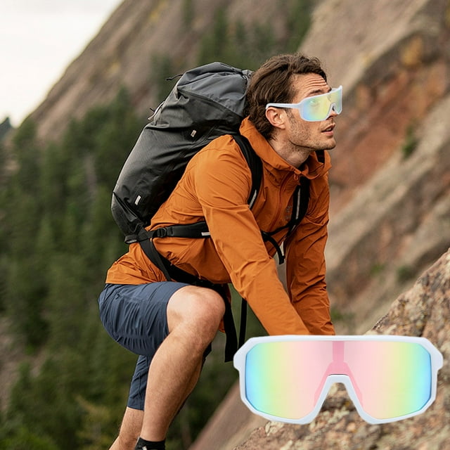 Gafas de ciclismo para hombres y mujeres Gafas deportivas HD Resistentes al viento para correr, ciclismo, senderismo, actividades al aire libre