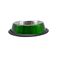 thumbnail image 1 of Plato Para Perro Tazón Chico Verde Importadora La Merced Aluminio Antiderrapante, 1 of 5