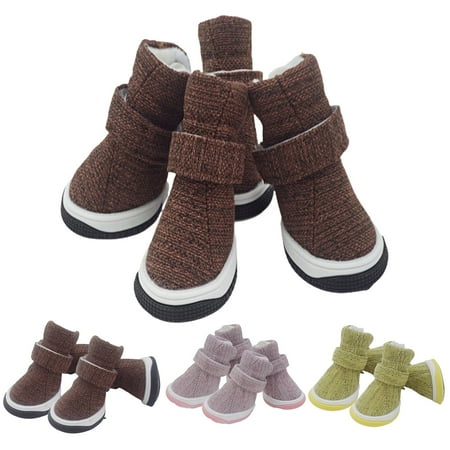 Purrfect 4Pcs Pet Shoes Fashionable Anti-slip Breathable Pet Dogs Sneakers for Small Dogs