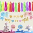 thumbnail image 4 of 5Pcs/Set Tissue Tassel Banner Fluorescent DIY Wide Application Long Lasting Wedding Tassel Garland Banner for Party, 4 of 7