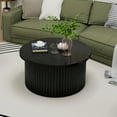 thumbnail image 2 of Kevinplus Round Coffee Table Set of 2, Modern Side Tables Accent End Table for Living Room, Apartment,Black, 2 of 10