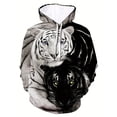 thumbnail image 3 of Sudadera con capucha con estampado 3D de tigre animal, temporada de primavera y otoño, jersey de moda para hombre de talla grande, camisa deportiva informal y fresca para exteriores, 3 of 5