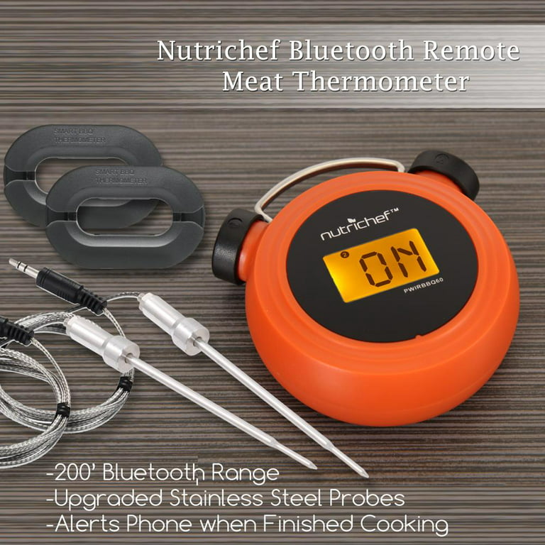 Wireless Meat Thermometer for Grilling and Smoking, Smart APP Control  Bluetooth 360FT Wireless Digital Cooking Thermometer for BBQ Oven Smoker  Stove