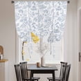 thumbnail image 3 of Light Blue Dandelion Tie Up Curtains 45 Inches Long, Kitchen Window Curtains Over Sink, Spring Flowers Modern Minimalist Small Window Curtains Shade Balloon Curtains Valances for Bedroom/Cafe 34"x45", 3 of 8