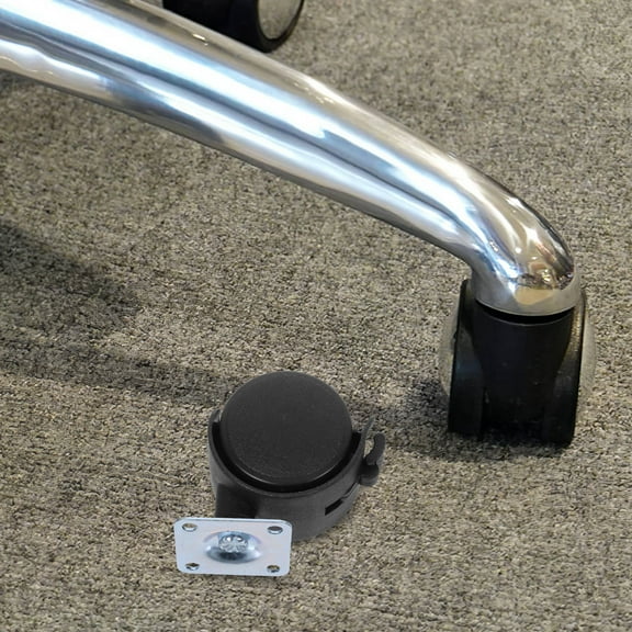 WORGEOUS 12pcs Office Chair Wheels Replacement Swivel Casters For Furniture Small Wheels For Rolling Cart Rolling Chair Wheels Replacement (With Braking)