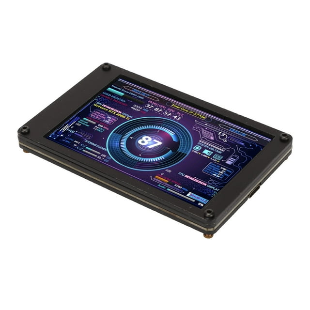 Computer Temp Monitor, 3.5 Inch IPS Display PC Temperature Display Stepless Brightness For Desktop