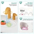 thumbnail image 5 of OLAKIDS Corner Kids Kitchen Playset, Toddler Wooden Pretend Cooking Set with Lights Sounds Coffee Machine Washing Machine, Stove Removable Sink Storage Cabinet, Simulation Play Kitchen Toy, 5 of 9
