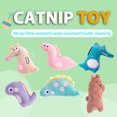 thumbnail image 2 of Catnip Chew Cat Toys Forma de animal de peluche suave para gatito Cat Min - Oso pardo oso de fresa Electrónica, 2 of 6