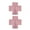 Pink, variant on Women Crosses Shape Nipple Pasties Covers Body Chain Sparkling Rhinestones Carnivals Breast Stickers Petals Body Jewelry