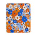 thumbnail image 2 of 50x60 inch Crystal Fleece & Arctic Fleece Blanket Soft Bed Throws for Home or Camping Orange and Blue Small Flowers, 2 of 7