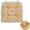 Mustard, variant on Indoor/Outdoor Chair Seat Cushion, Tufted, Weather, and Fade Resistant, 19" x 19" with Ties for Patio, Dining, Office Chairs