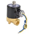 thumbnail image 1 of Válvula Solenoide De Diafragma De Latón, Fácil De Instalar Válvula Solenoide De Diafragma De 3/8 Pulg. Sin Rebabas Larga Vida útil Para Agua Aire Aceite ANGGREK Válvula solenoide, 1 of 8