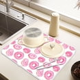 thumbnail image 6 of Ryvnso Donut Pattern Dish Drying Mat for Kitchen Countertop 18x24 Large Dish Pad Drainer Rack Dish Sink Mats, 6 of 7
