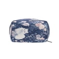 thumbnail image 2 of BZSMCE Makeup and Cosmetic Bag Women Simple Whimsical Floral Cats Pattern Square Cosmetic Bag, 2 of 6