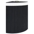 thumbnail image 4 of vidaXL Bamboo Corner Laundry Basket 15.9 gal Washing Clothes Bin Multi Colors, 4 of 6