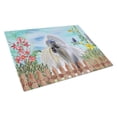 thumbnail image 1 of Carolines Treasures CK1228LCB Shih Tzu Spring Glass Cutting Board, Large, 1 of 2