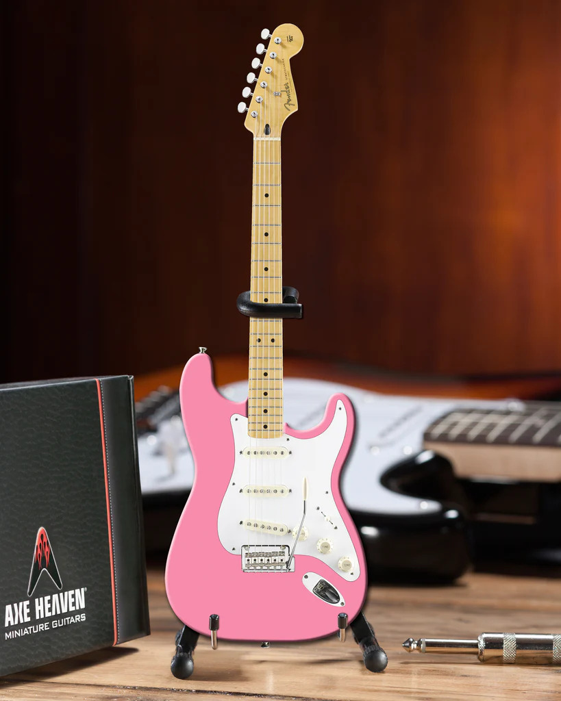 Fender Stratocaster Pink 10 Inch Miniature Electric Guitar Replica