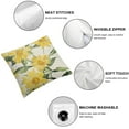 thumbnail image 4 of Nawypu Set of 2 Summer Pillow Covers Watercolor Daisy Throw Pillow Covers Hello Sunshine Summer Yellow Outdoor Décor Cushion Case Decoration for Home Couch Chair Sofa, 4 of 6