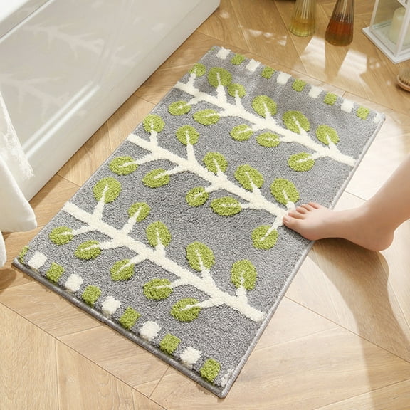 Dopebox Quick Dry Bathroom Mat Non Slip, Bathroom Toilet Door Absorbent Floor Mat, Bathroom Mat Quick Dry Stone, Quick Dry Washable Bathroom Floor Mats, Unique Bathroom Rugs (B)