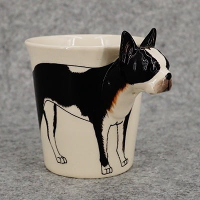 

Homeex Three Dimensional Animal Mug Cute And Creative Boston Terrier