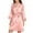 Hot Pink, variant on AOOCHASLIY Ladies Dress Clothes Women Long-Sleeve V-Neck Casual Homewear Dress Color Soft Night-Robe One Size