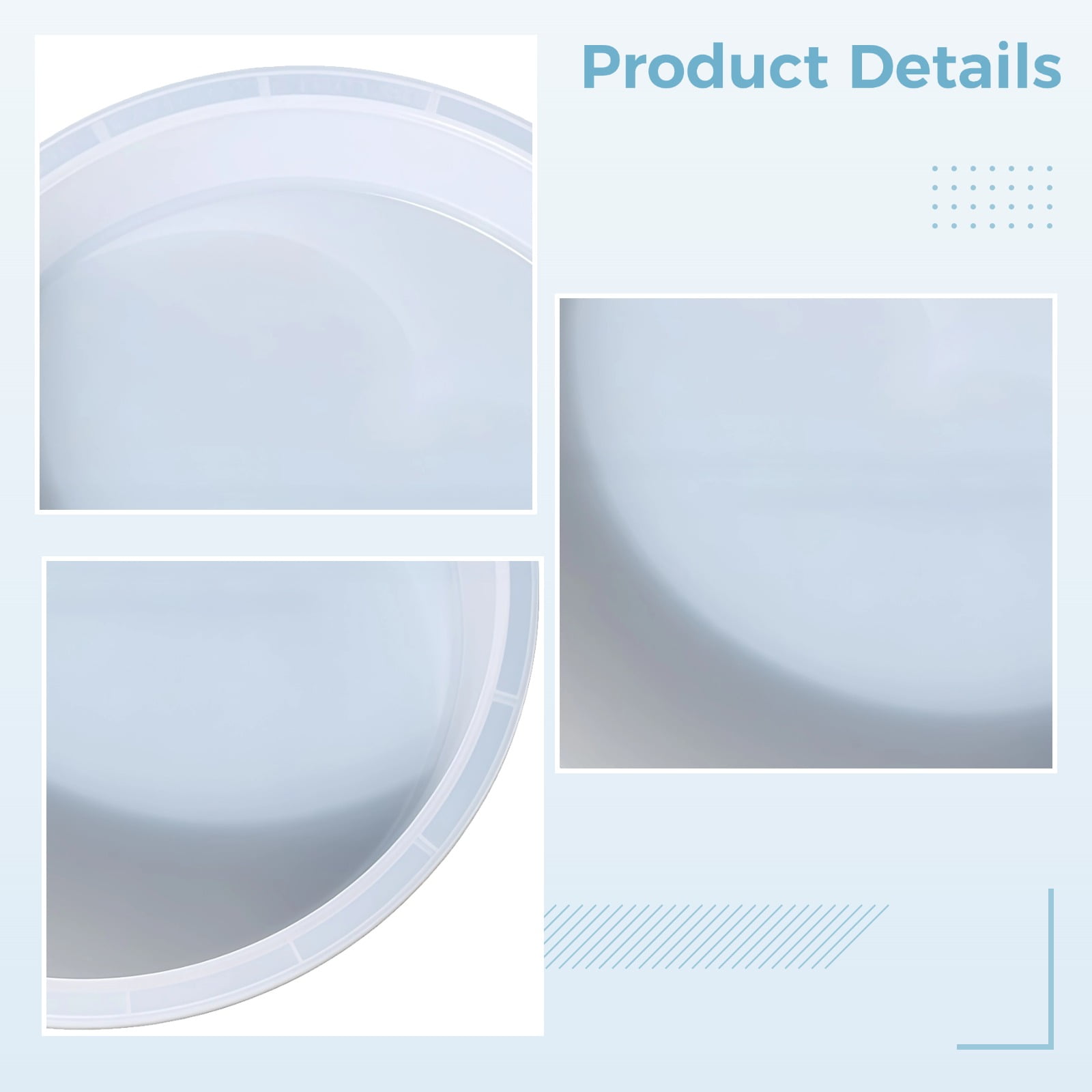 DIY Extra Large 14in Round Silicone Molds for Resin, Quality Epoxy Molds for Table, Chair, Clock, 14 in Mold for Craft Projects