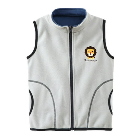 

Yzengfg Toddler Babys Girls Boys Cartoon Car Rabbit Prints Warm Thick Spring Winter Sleeveless Vest Clothes Coat Size 12-18 Months