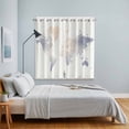 thumbnail image 5 of Curtains 63 Inch Length 2 Panels, Gray Beige Map Grommets Window Treatment Curtain, Farmhouse Ombre Abstract Illustration Art Thermal Curtains Drapes for Living Room/Bathroom, 5 of 9