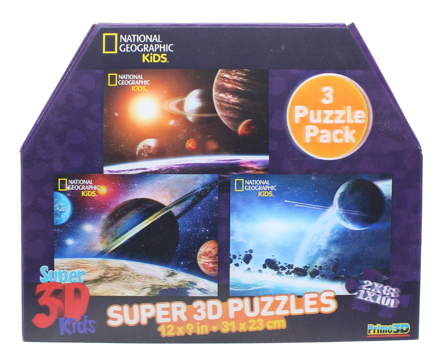 Super 3D jigsaw puzzles national geographic kids educational cerveau esprit teaser 