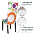 thumbnail image 6 of Dining Chair Back Cover, Water Washing, Disassembly Chair Sleeve Sliding Cover Protective Cover-Creative Ring Circle Pattern Chair Protectors Seat Covers, 6 of 8