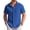Classic Blue, variant on COOFANDY Mens Summer Shirts Short Sleeve Casual Linen Shirts for Men Hawaiian Beach Shirt