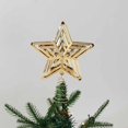 thumbnail image 1 of Harpily Event Party Decor Exquisite Christmas Tree Ornament Five Pointed Star Toppers For A Holiday Decor Catching Color Wrought Christmas Tree Top Star, 1 of 4