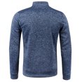 thumbnail image 4 of BXINGOHAI Mens Fleece Sweater Jacket Plus Size Stand Collar Jackets Full Zip Long Sleeved Coats With Zip Pockets Today Navy,XXXXXL, 4 of 4