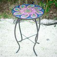 thumbnail image 2 of Outdoor Side Table Mosaic End Table Patio Side Table Small End Table Glass Top Round Balcony Coffee Table Porch Indoor Glass Top, 2 of 7