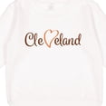 thumbnail image 3 of Inktastic Cleveland Heart Cursive Orange Toddler Sweatshirt, 3 of 4