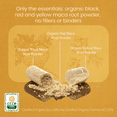 thumbnail image 3 of Organic Maca Root Black, Red, Yellow 1900 mg per serving - 150 Vegan Capsules Peruvian Maca Root Gelatinized, 3 of 8