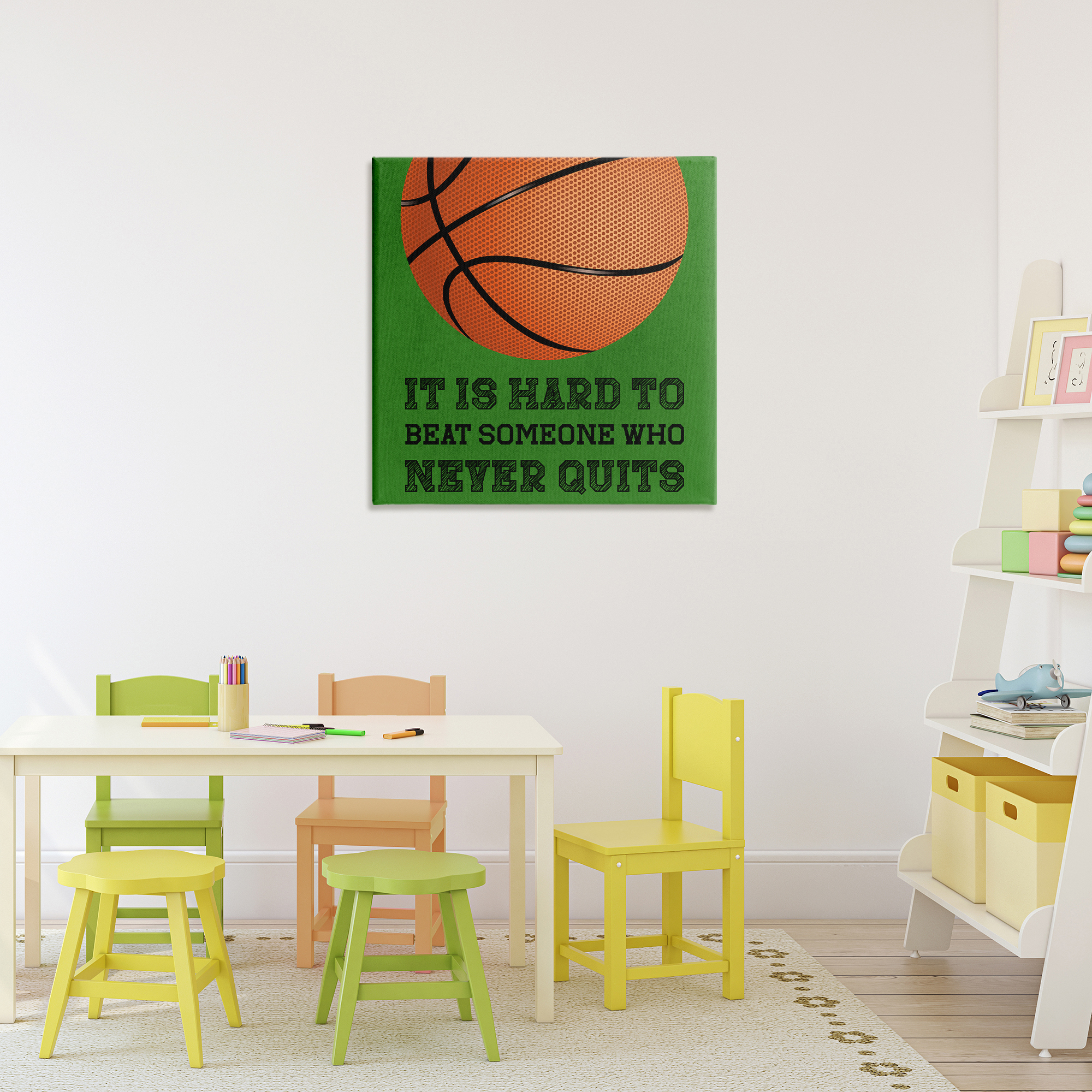 Someone Who Never Quits Canvas Wall Art, design by Marcus Prime